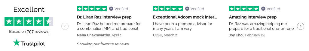 MedSchoolCoach Medical School Experts - TrustPilot Reviews 5 Stars