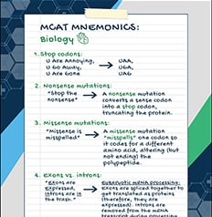 50 Must-Know MCAT Mnemonics