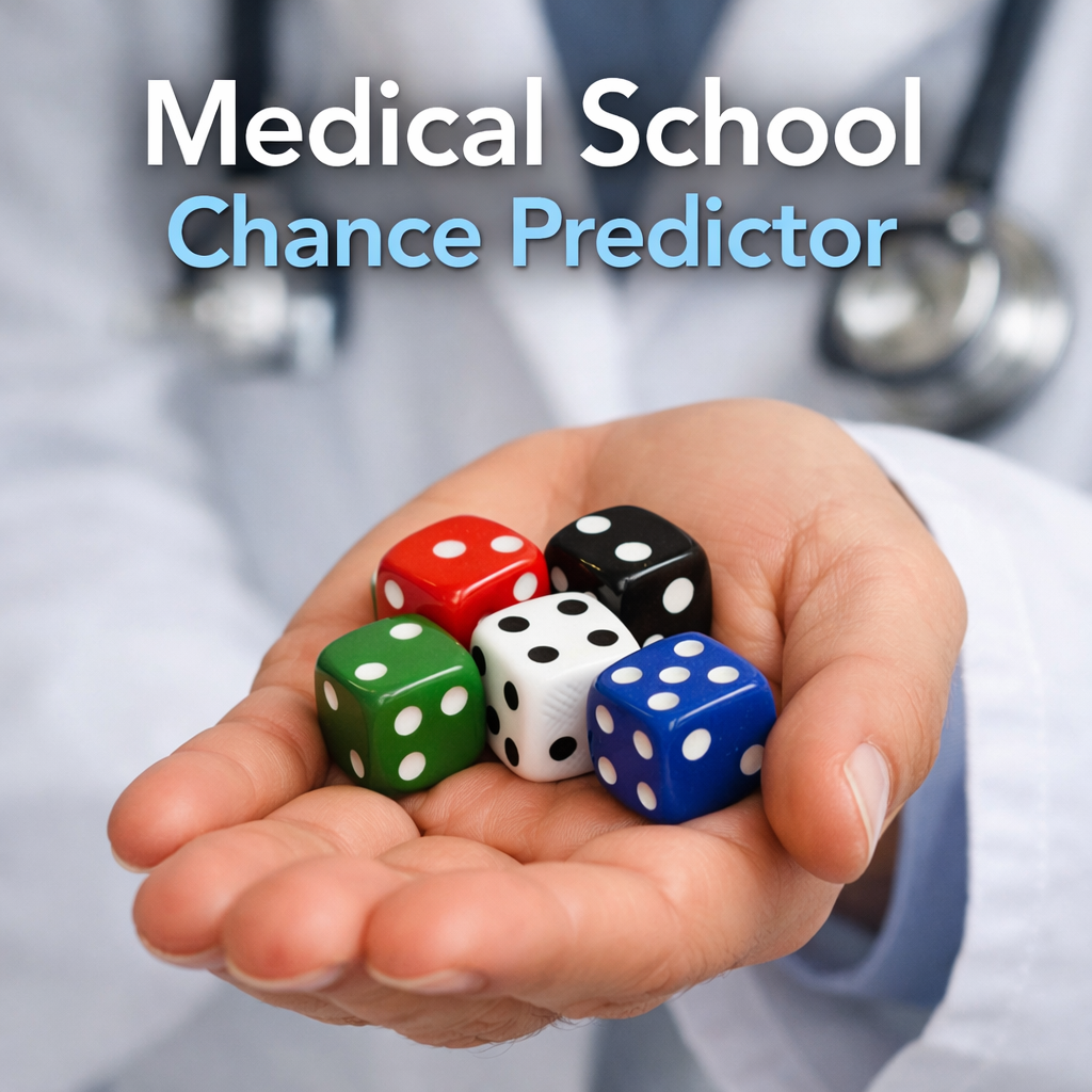 Medical School Chance Predictor Hand Closeup